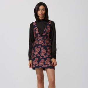 Frank & Oak Jacquard-knit Pinafore Dress